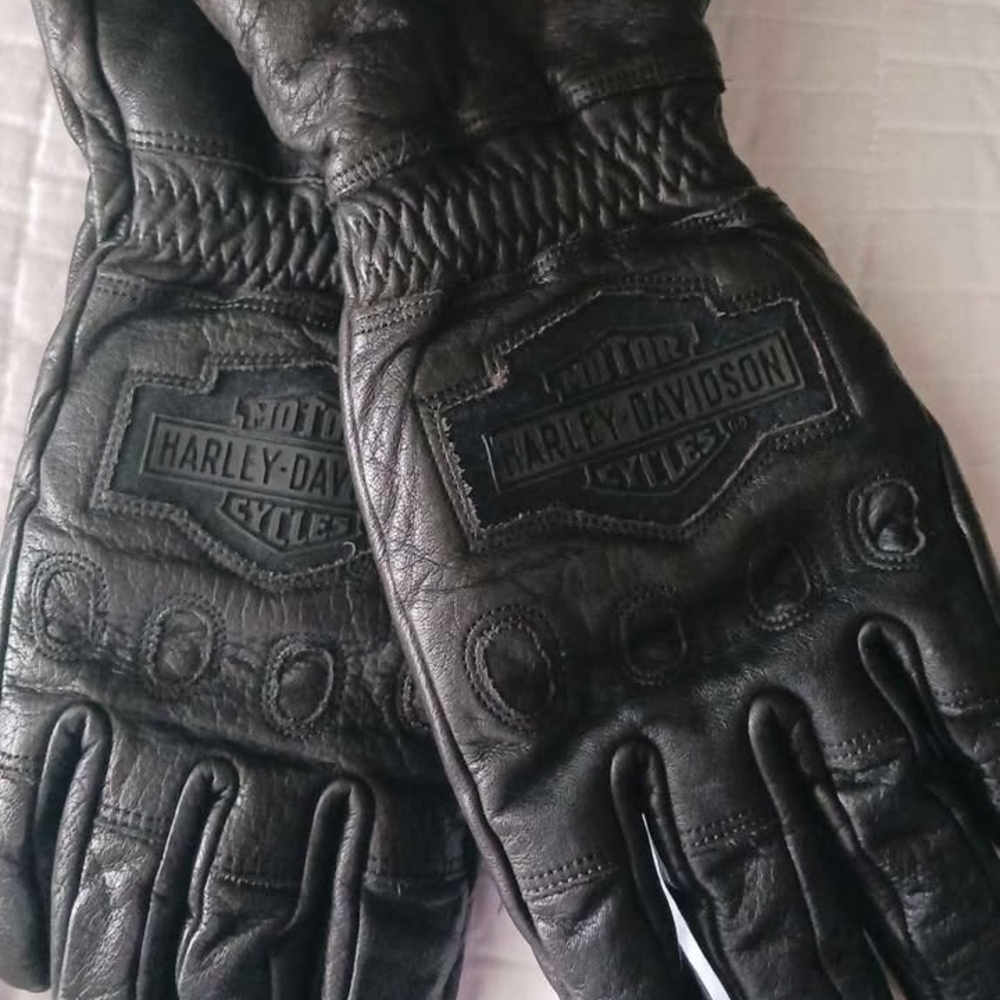 Harley-Davidson Dark Leather Riding Gloves
